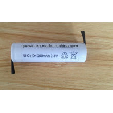 2.4V 4000mAh D Ni-CD Rechargeable Battery Pack